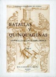 Batallas y Quinquagenas - IV: Apéndice e Índice de nombres propios.