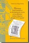 Diferencias léxico-semánticas de documentación escrita en las diferentes órdenes "religiosas del siglo XVII español"