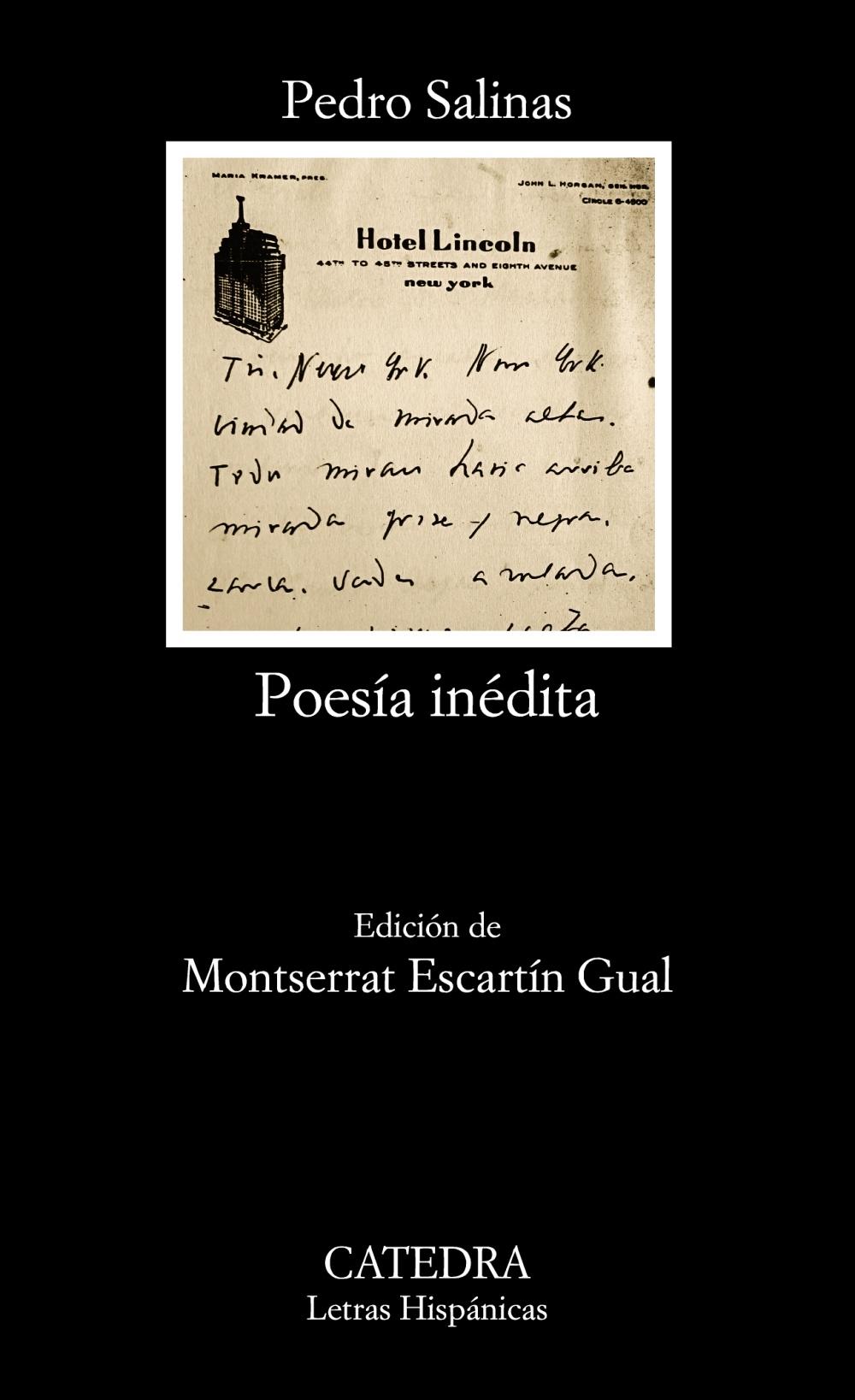 Poesía inédita (Pedro Salinas). 