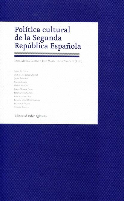 Política cultural de la Segunda República española. 