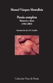 Poesía completa. Memoria y deseo (1963-2003). 