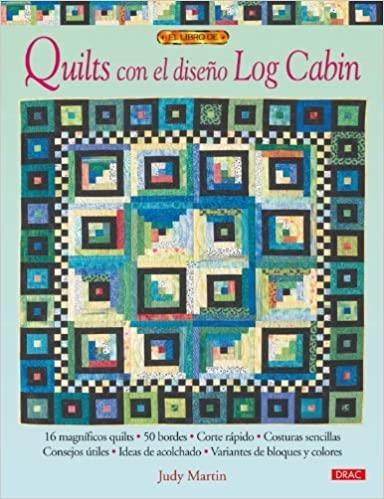 Quilts con el diseño Log Cabin. 