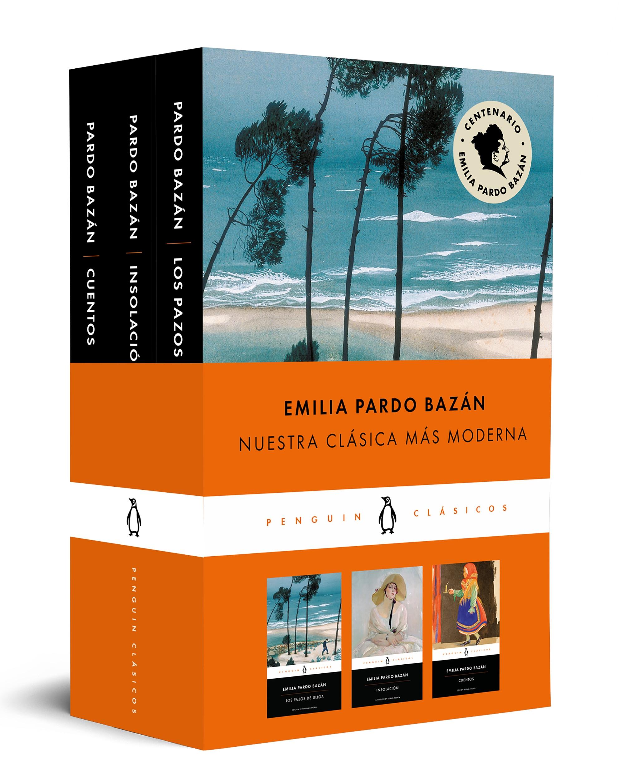 Emilia Pardo Bazán (Pack 3 Vols.) "Los Pazos de Ulloa / Insolación / Cuentos". 