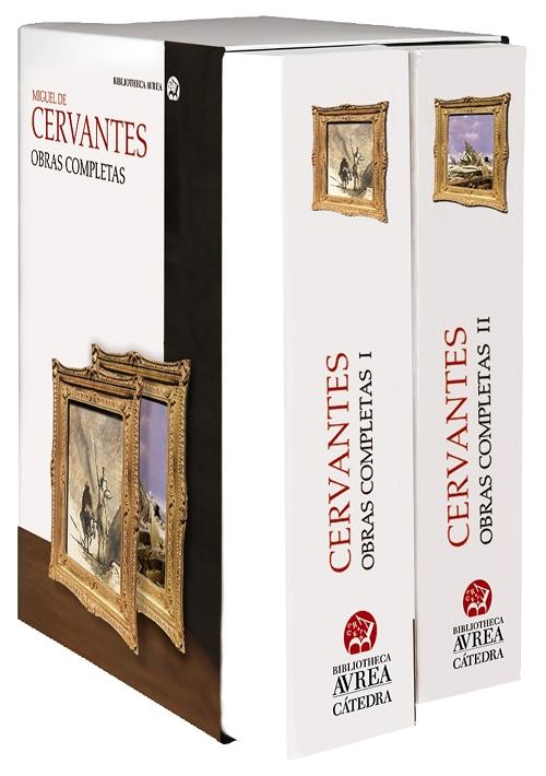 Obras completas (Estuche 2 Vols.) "(Miguel de Cervantes Saavedra)". 