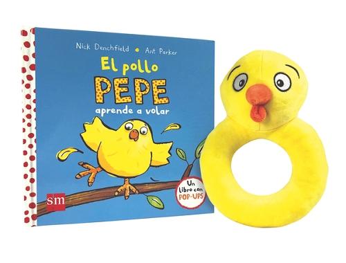El pollo Pepe aprende a volar (Pack con muñeco sonajero). 