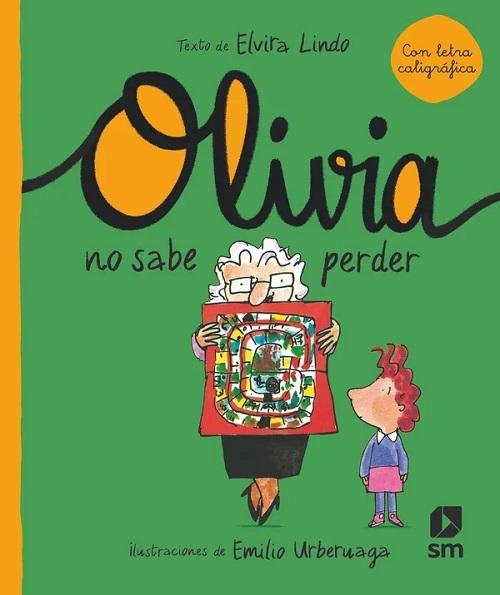 Olivia no sabe perder "(Olivia - 4. Con letra caligráfica)". 
