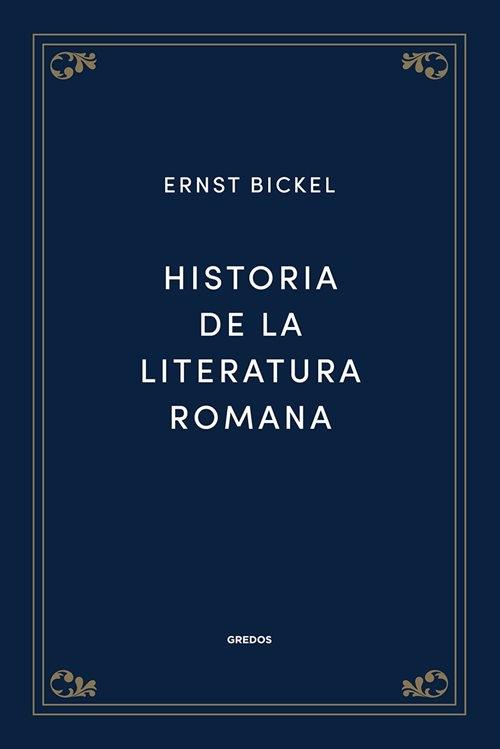 Historia de la literatura romana. 