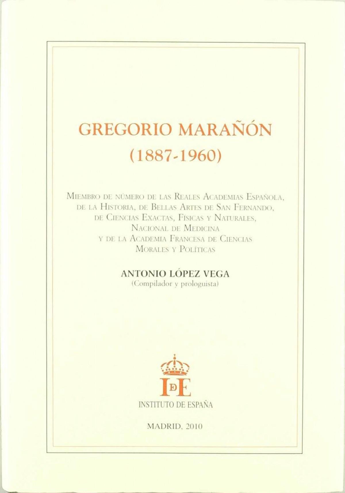 Gregorio Marañón (1887-1960). 