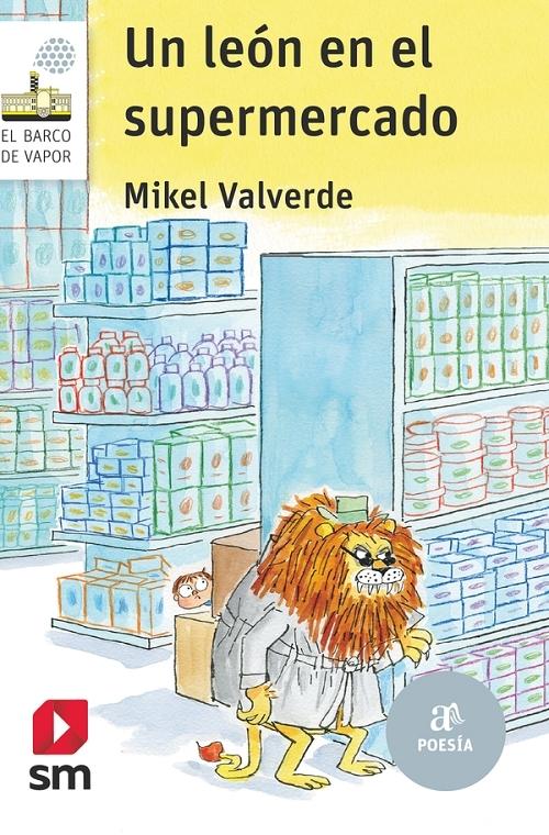 Un león en el supermercado. 