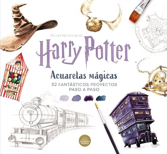 Harry Potter. Acuarelas mágicas "32 fantásticos dibujos para colorear paso a paso". 