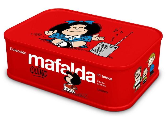 Colección Mafalda (Caja metálica 11 tomos). 