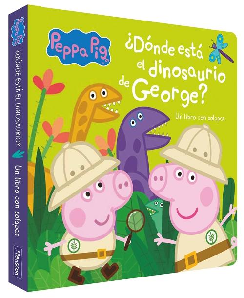 ¿Dónde está el dinosaurio de George? "(Peppa Pig) (Un libro con solapas) (Pequeñas manitas)". 