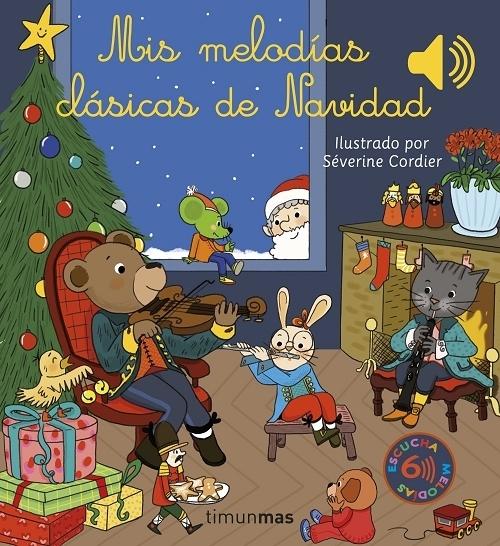 Mis melodías clásicas de Navidad "(¡Un libro sonoro!). Escucha 6 melodías". 