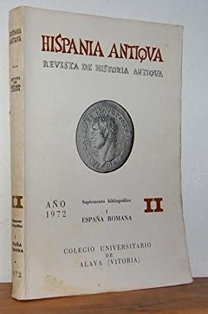 España romana - I: Suplemento bibliográfico Vol.1