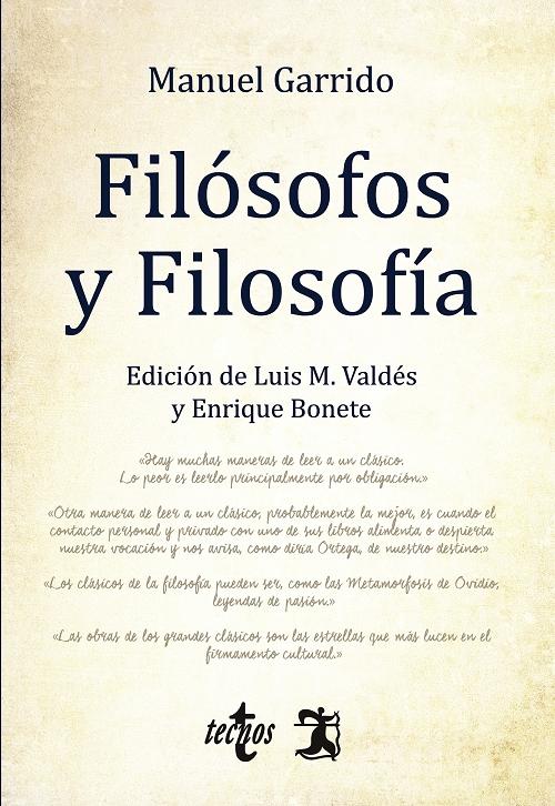 Filósofos y Filosofía "(Edición de Luis M. Valdés y Enrique Bonete)"