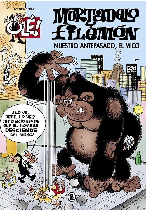 Nuestro antepasado el mico "(Olé! Mortadelo - 186)". 