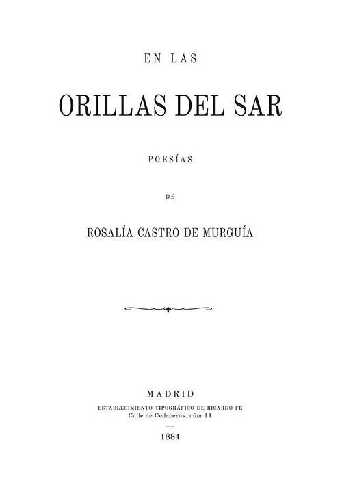 En las orillas del Sar "(Edición facsímil)". 