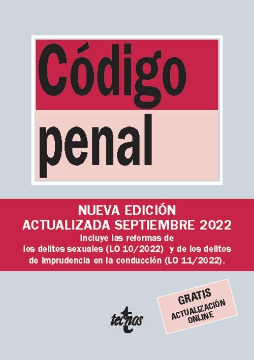 Código penal "Ley Orgánica 10/1995, de 23 de noviembre". 