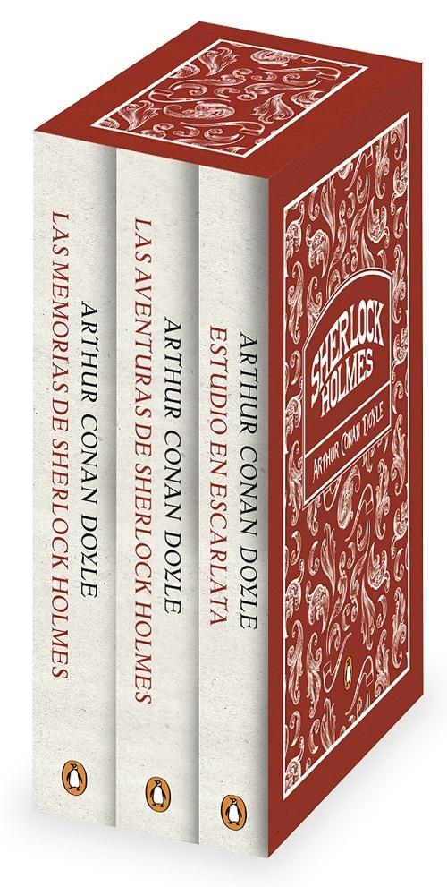 Sherlock Holmes (Estuche 3 Vols.) "Estudio en escarlata / Las aventuras de Sherlock Holmes / Las memorias de Sherlock Holmes". 