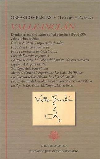 Obras completas- V (Ramón Mª del Valle-Inclán) "(Teatro y Poesía)". 
