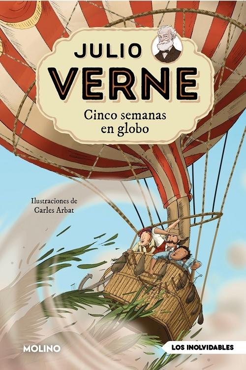 Cinco semanas en globo "(Julio Verne - 5)". 