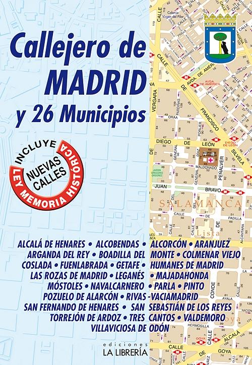 Callejero de Madrid y 26 municipios. 