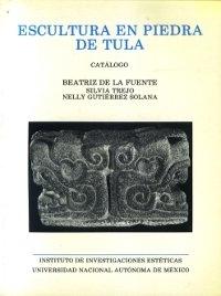 Escultura en piedra de Tula "Catálogo". 