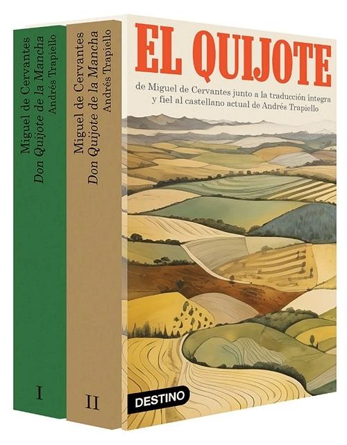 El Quijote (Estuche 2 Vols.) "(Original de Cervantes y traducción íntegra y fiel de Andrés Trapiello al castellano actual)"