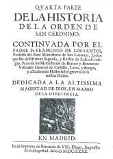 Quarta parte de la historia de la orden de San Geronimo. 