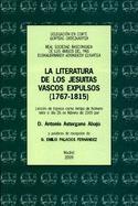 La literatura de los jesuitas vascos expulsos (1767-1815). 