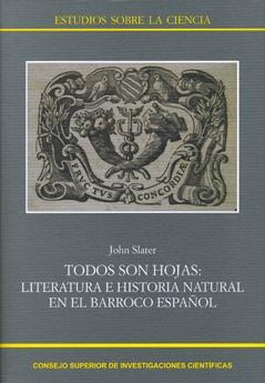 Todos son hojas "Literatura e Historia Natural en el Barroco español". 