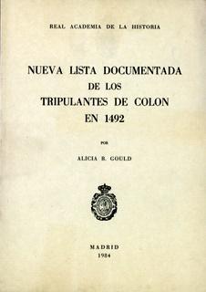 Nueva lista documentada de los tripulantes de Colón en 1492. 