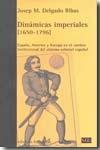 Dinámicas imperiales (1650-1796) "España, América y Europa en el cambio institucional del sistema". 