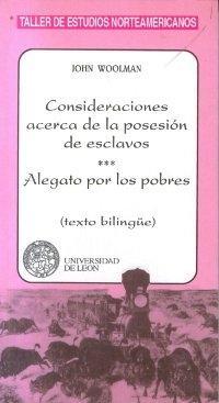 Consideraciones acerca de la posesión de esclavos. Alegato por los pobres "(Texto bilingüe)"