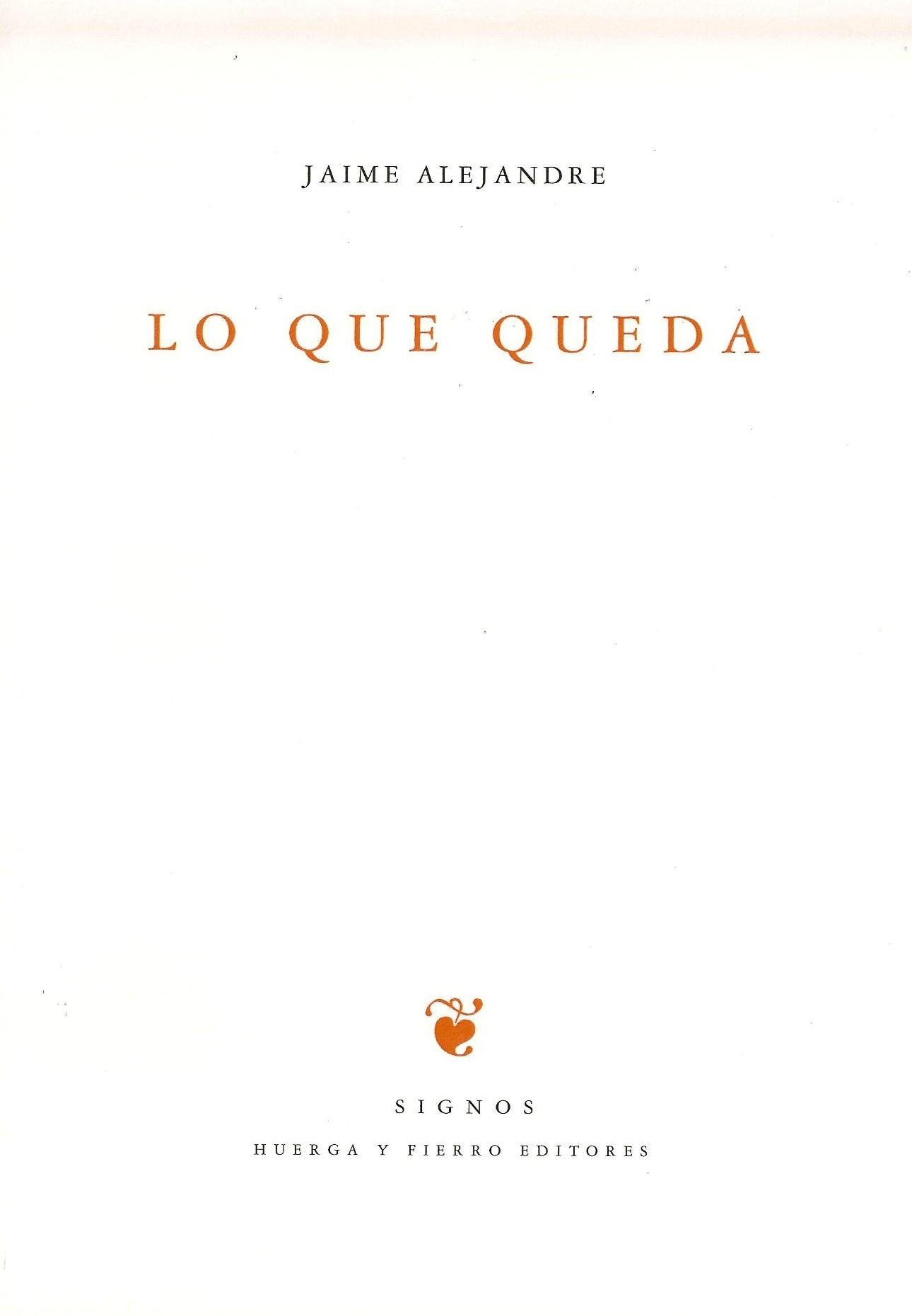 Lo que queda
