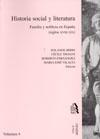 Familia y nobleza en España (siglos XVIII-XIX) "Historia social y literatura. Vol. IV". 