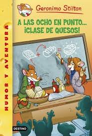 A las ocho en punto ... ¡ clase de quesos !