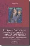 El saber femenino y el sufrimiento corporal de la temprana Edad Moderna ""arboleda de los enfermos" y "admiraçión Operum Dey" de Teresa de Cartagena". 