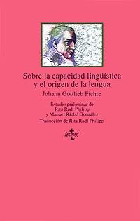 Sobre la capacidad lingüística y el origen de la lengua. 