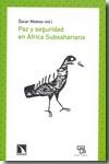 Paz y seguridad en África Subsahariana