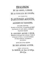 Diálogos de las armas y linajes de la nobleza de España. 