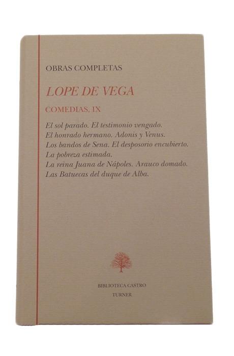 Obras Completas. Comedias - IX (Lope de Vega). 