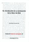 El vocabulario de la navegación en el Siglo de Oro. 