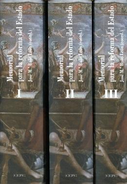 Memorial para la reforma del Estado (3 vols.) "Estudios en homenaje al profesor Santiago Muñoz". 