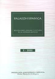 Palaeohispanica 2 - 2002. Revista sobre lenguas y culturas de la Hispania Antigua