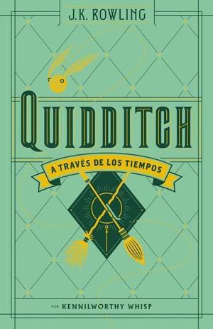 Quidditch a través de los tiempos "(Un libro de la biblioteca de Hogwarts)".