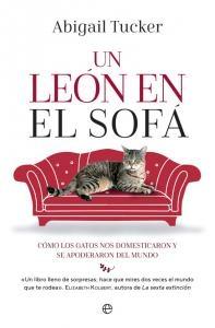 Un león en el sofá.