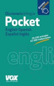 Diccionario bilingüe Pocket English-Spanish / Español-Inglés.