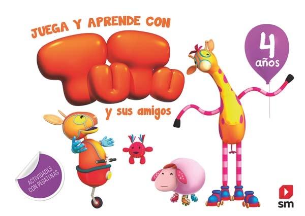 4 años - Juega y aprende con Tutu y sus amigos "(Actividades con pegatinas)"