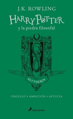 Harry Potter y la piedra filosofal: Slytherin (Harry Potter - 1) "Orgullo - Ambición - Astucia (Edición del 20 Aniversario)".